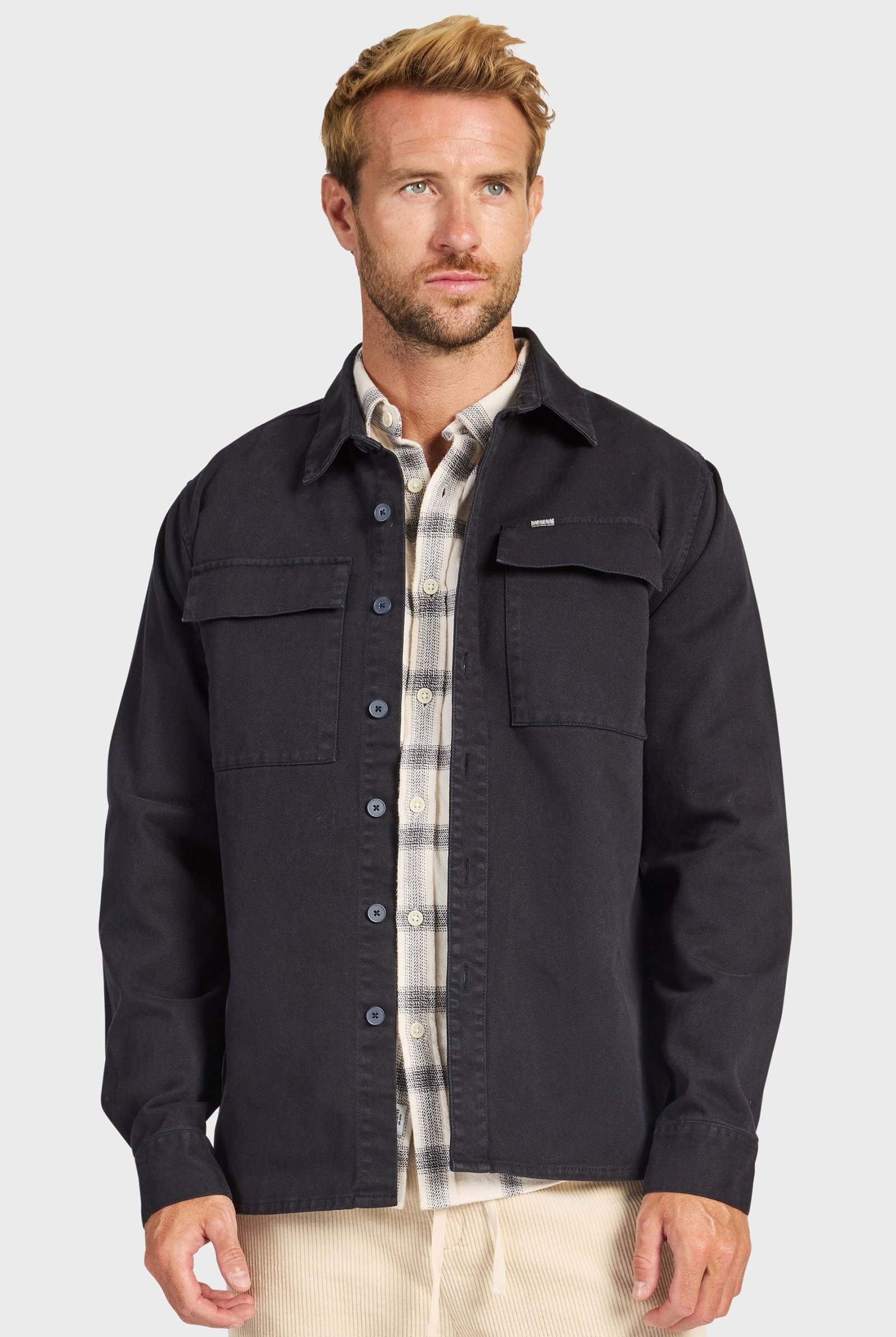 ESSENTIALOVERSHIRT-NAVY-B_3fdbacfe-ad34-455c-ace7-fa95329be8c9.jpg Essential Overshirt - Image 1